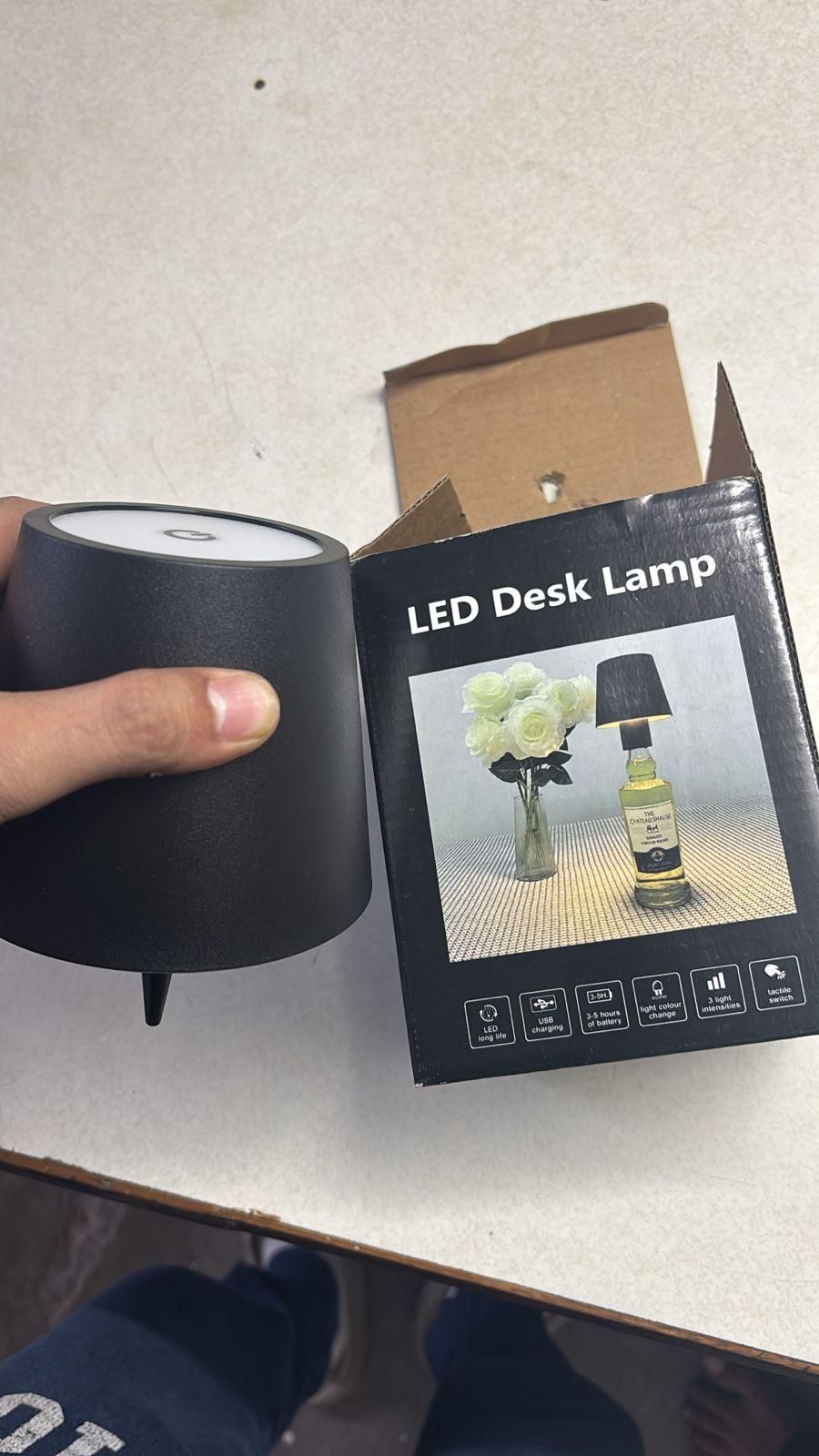 Nextores | Wireless Bottle Lamp Head - Turn Any Bottle into a Luxury Table Lamp (Rechargeable & Dimmable)