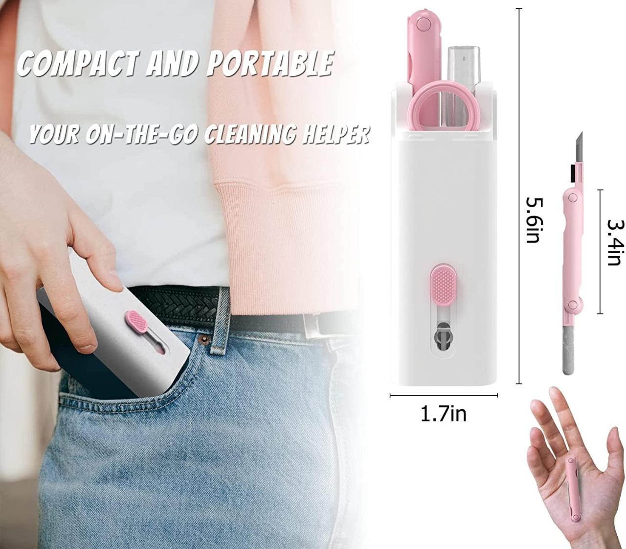 Nextores | 7-in-1 Ultimate Gadget Cleaning Kit (Brush & Pen) - For Keyboards, AirPods & Many More