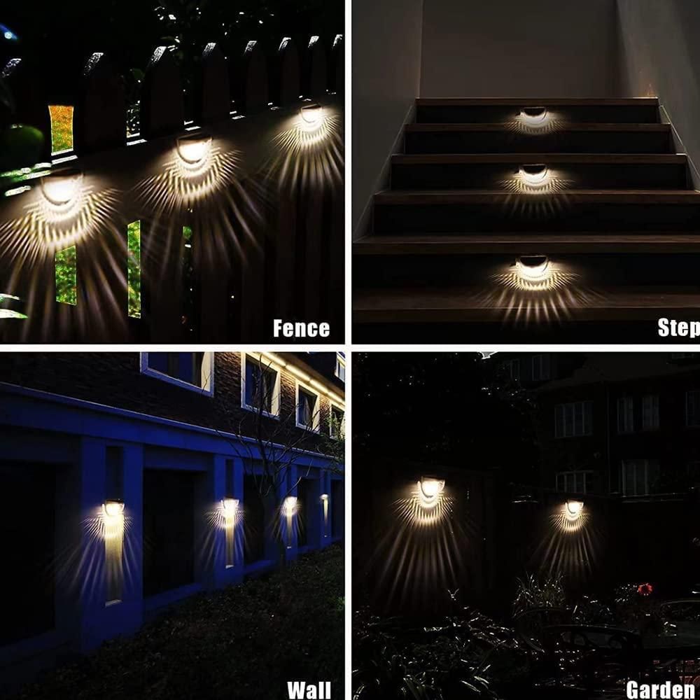 Nextores | Premium Solar Deck & Fence Lights - Waterproof Warm LED (Pack of 4)