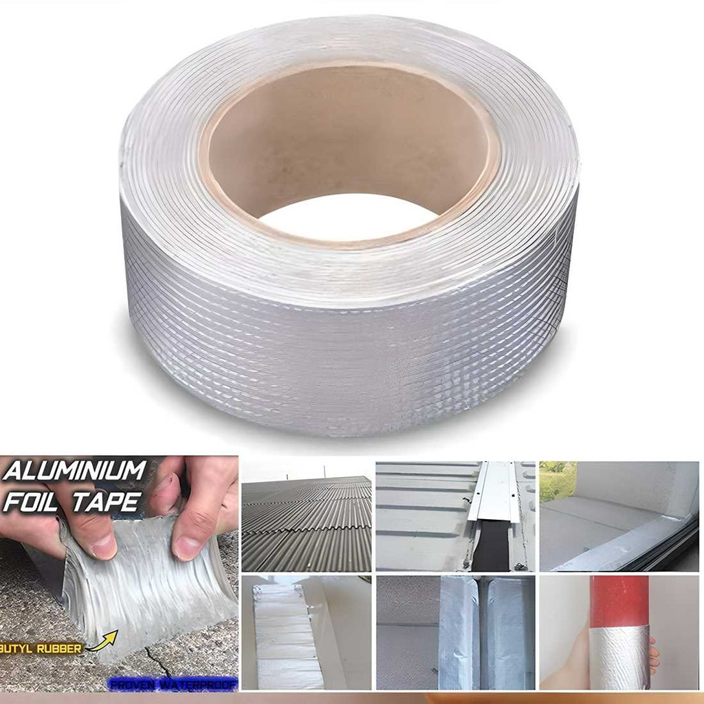 Nextores | Heavy-Duty Aluminum Waterproof Tape - Instant Leak Sealer & Heat Insulation (5 Meters)