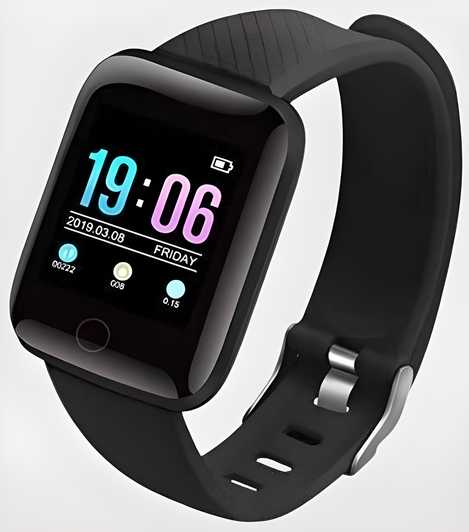 Nextores | ID116 Plus Smart Fitness Watch - Heart Rate, BP & Activity Tracker (Unisex)