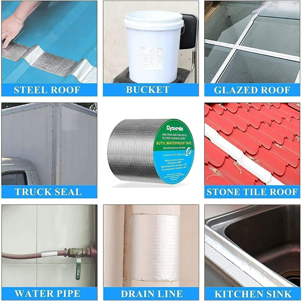 Nextores | Heavy-Duty Aluminum Waterproof Tape - Instant Leak Sealer & Heat Insulation (5 Meters)