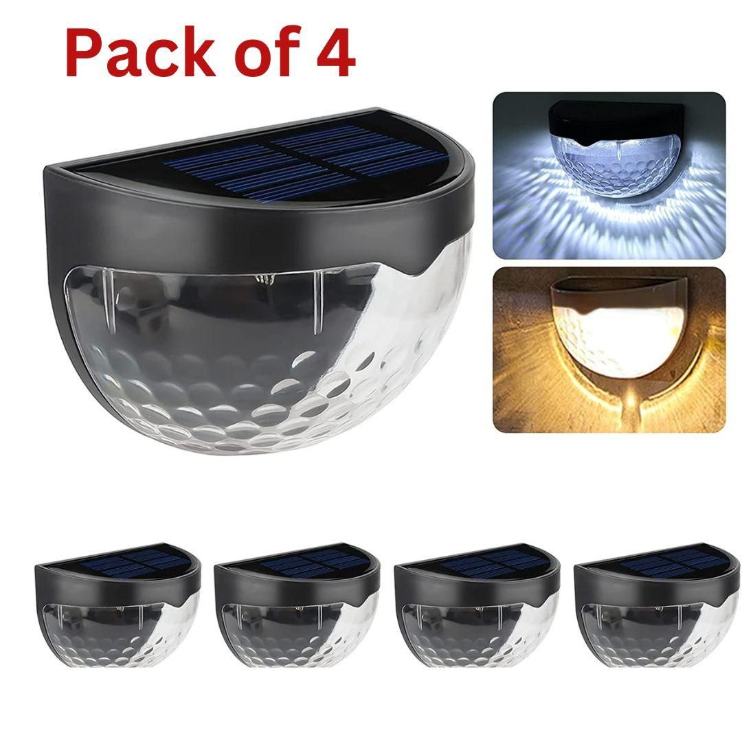 Nextores | Premium Solar Deck & Fence Lights - Waterproof Warm LED (Pack of 4)