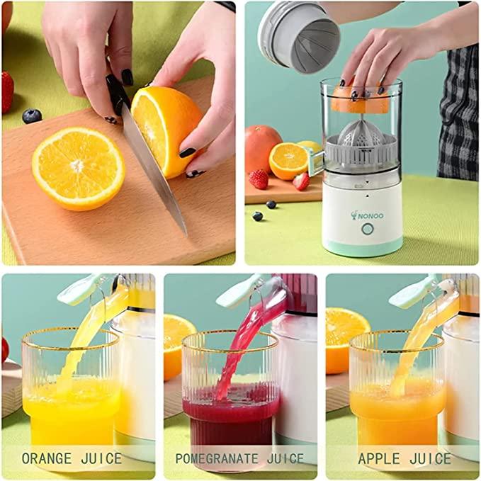 Nextores | Wireless Electric Citrus Juicer - 360° Automatic Fruit Squeezer (USB Rechargeable)