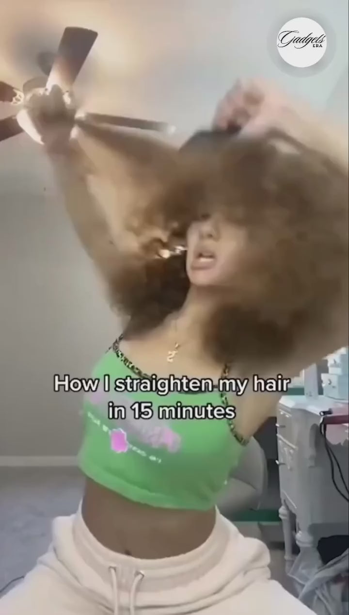 Nextores | Meneflix Wireless Mini Hair Straightener (Cordless & 200°C) - Portable Rechargeable Travel Styler